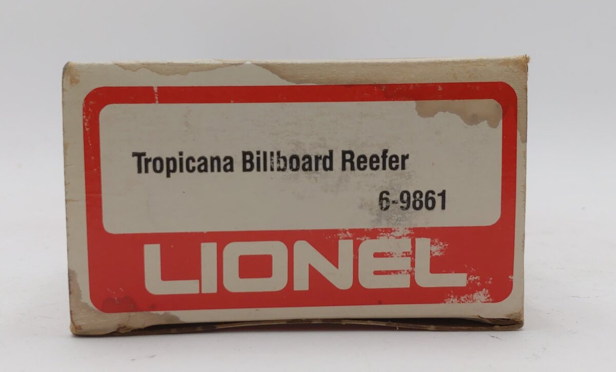Lionel 6-9861 O Gauge Tropicana Billboard Reefer Car #9861 NIB