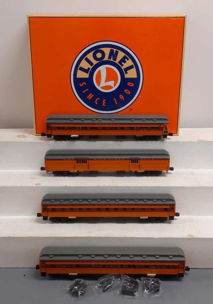 Lionel 6-25515 O Milwaukee Road "Olympian" Heavyweight 4-Car Passenger Set