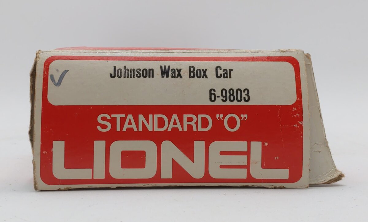 Lionel 6-9803 O Gauge Johnson Wax Box Car LN/Box