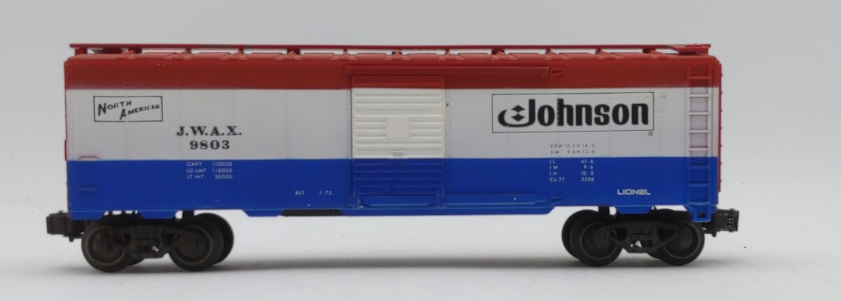 Lionel 6-9803 O Gauge Johnson Wax Box Car LN/Box