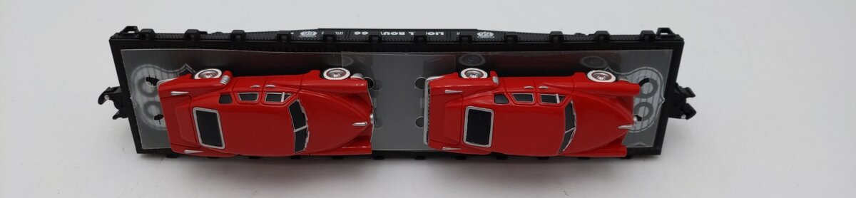 Lionel 6-36000 O Gauge Route 66 Flatcar w/ 2 Sedans #9823-1 LN/Box