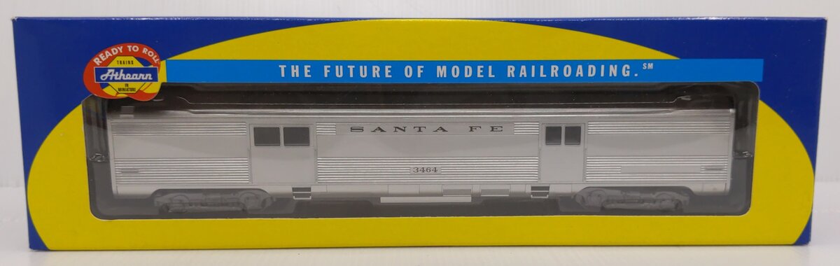 Athearn 7910 HO Scale Santa Fe Streamlined Baggage Car #3464