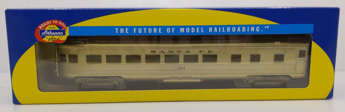Athearn 7915 HO Scale Santa Fe Streamlined Observation Car #3197