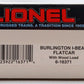Lionel 6-16371 O Gauge Burlington Northern I-Beam Flat Car #16371 w/Wood Load LN/Box