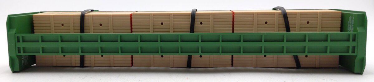 Lionel 6-16371 O Gauge Burlington Northern I-Beam Flat Car #16371 w/Wood Load NIB