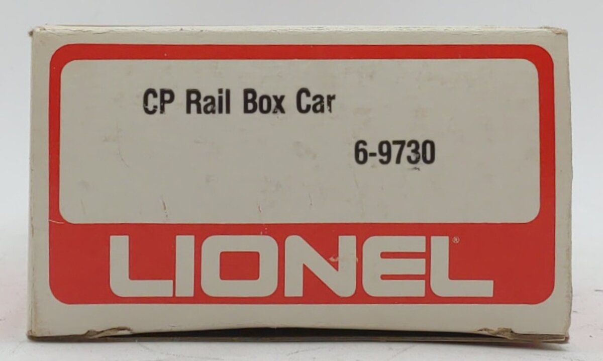 Lionel 6-9730 O Gauge CP Rail Boxcar - White Letter Version LN/Box