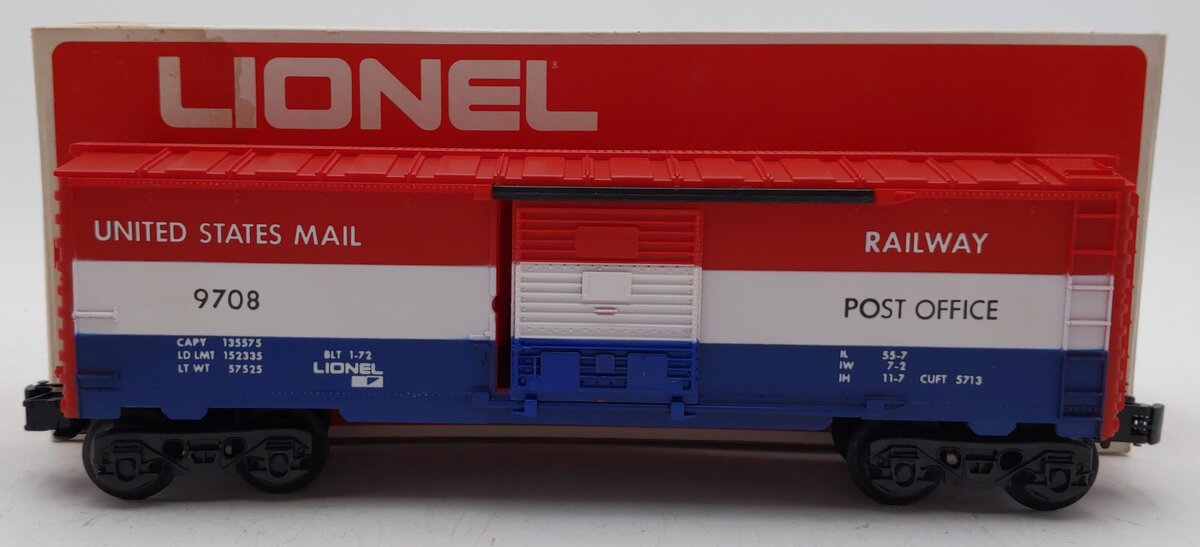 Lionel 6-9708 O Gauge United States Mail Boxcar