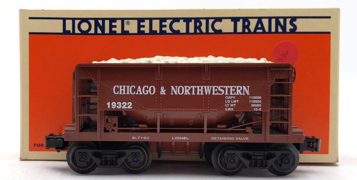 Lionel 6-19322 O Gauge Chicago & North Western Ore Car with Ore Load LN/Box