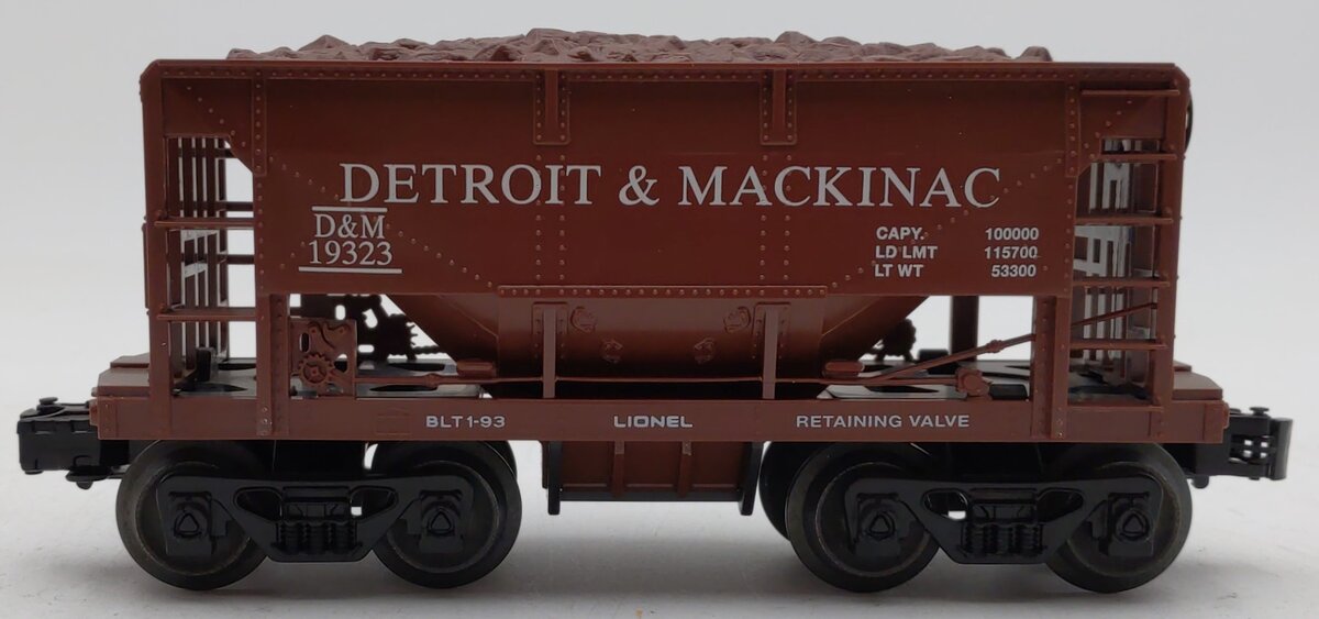 Lionel 6-19323 O Gauge Detroit & Mackinac Ore Car with Ore Load LN/Box