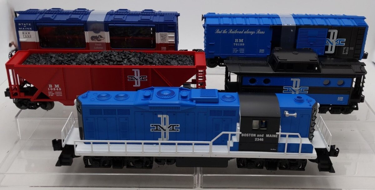 Lionel 6-81021 Boston & Maine Paul Revere GP-9 O Gauge Diesel Freight Train Set LN/Box