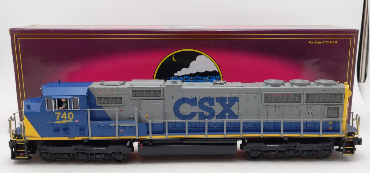 MTH 20-2375-3 CSX SD70 MAC Non-Powered Diesel Engine #740 LN/Box