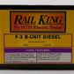 MTH 30-2012B O Florida East Coast F-3 Non-Powered B-Unit Diesel Engine #552 LN/Box