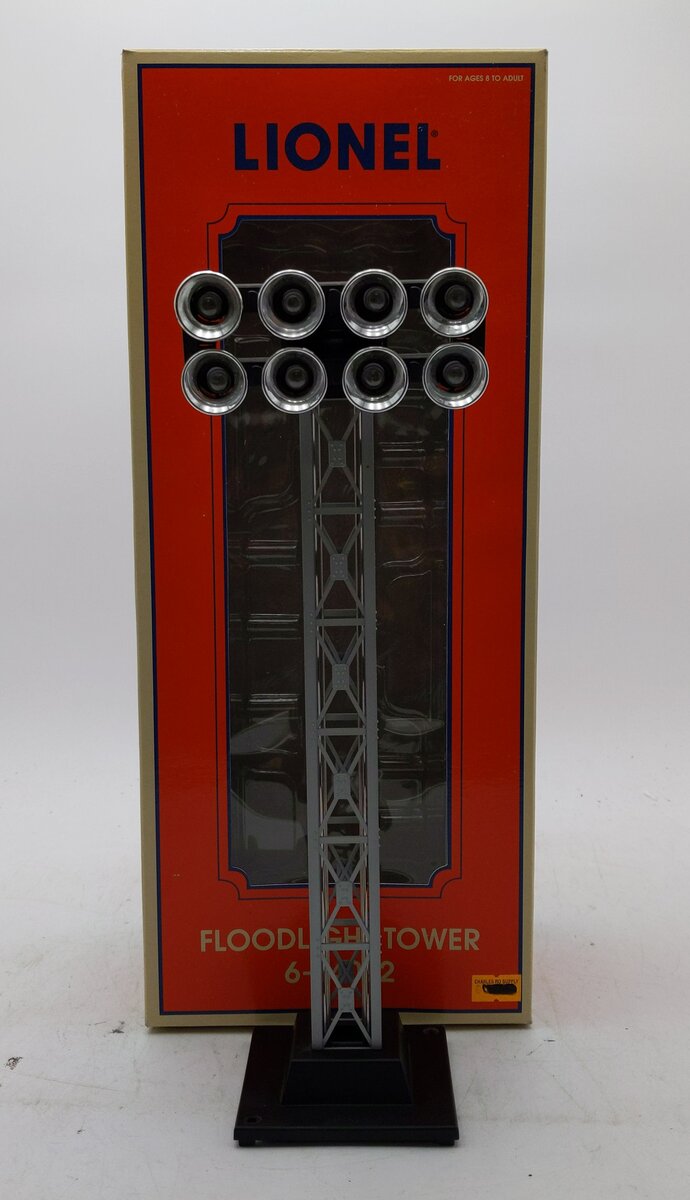 Lionel 6-14092 O Gauge 8-Light Floodlight Tower EX/Box