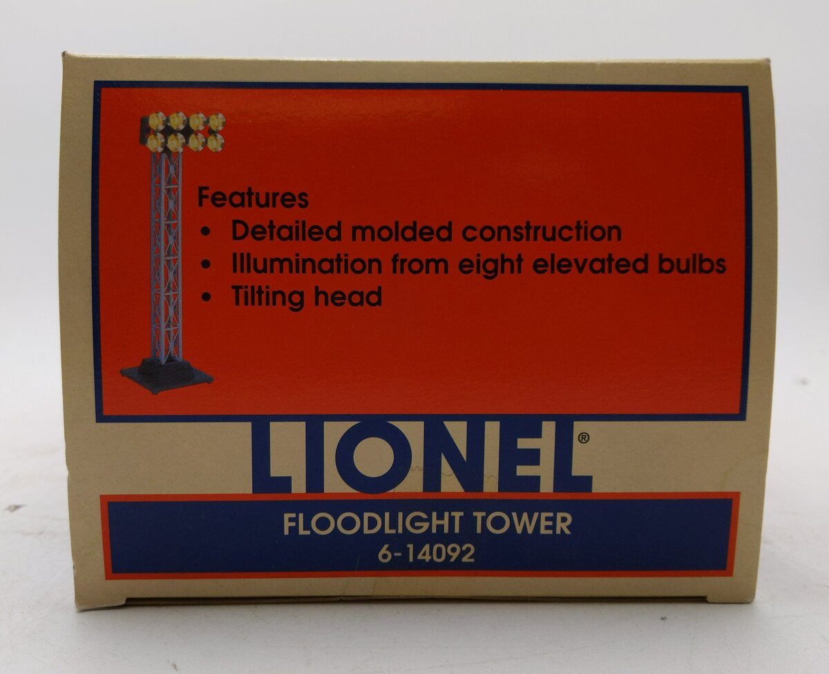 Lionel 6-14092 O Gauge 8-Light Floodlight Tower EX/Box