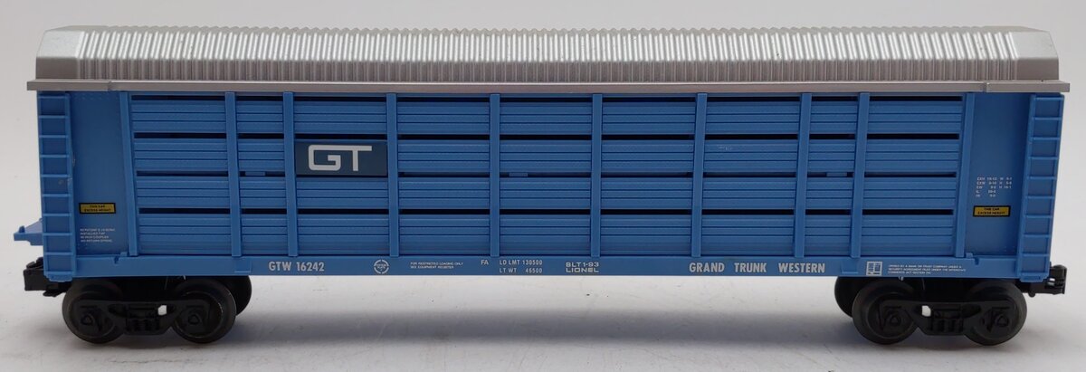 Lionel 6-16242 O Gauge Grand Trunk Western Auto Carrier #16242