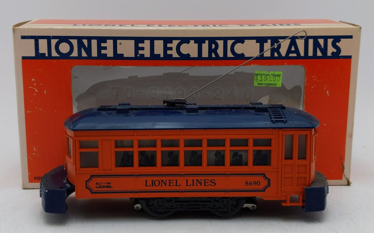 Lionel 6-8690 O Gauge Lionel Lines Trolley Car VG/Box