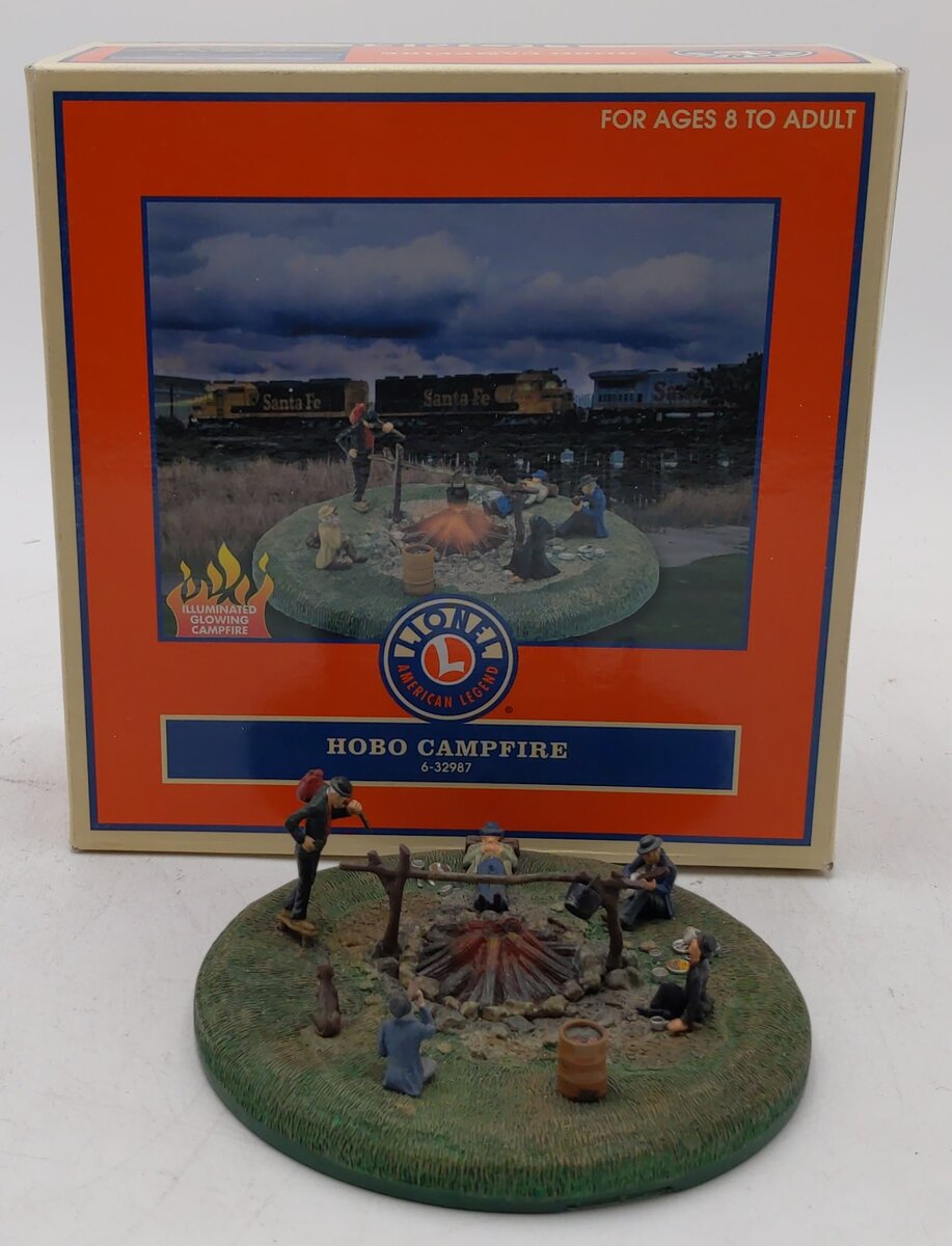 Lionel 6-32987 O Gauge Illuminated Hobo Campfire MT/Box