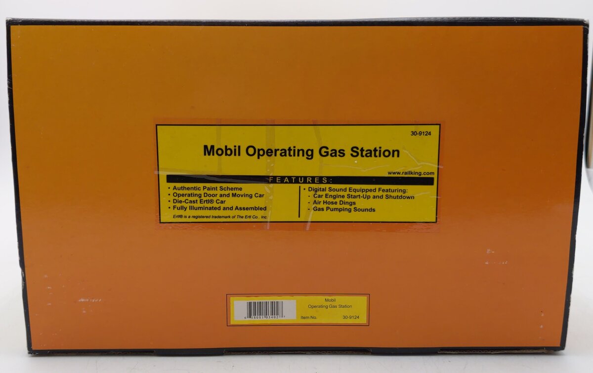 MTH 30-9124 Mobil Operating Gas Station LN/Box