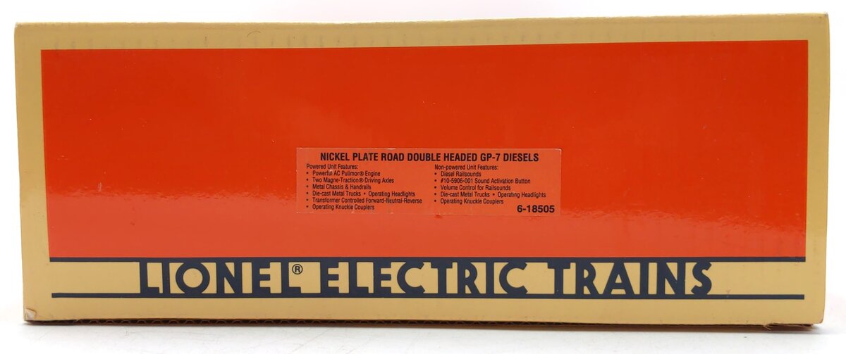 Lionel 6-18505 O Gauge Nickel Plate Road GP-7 Diesel Locomotive Set #400/401 LN/Box