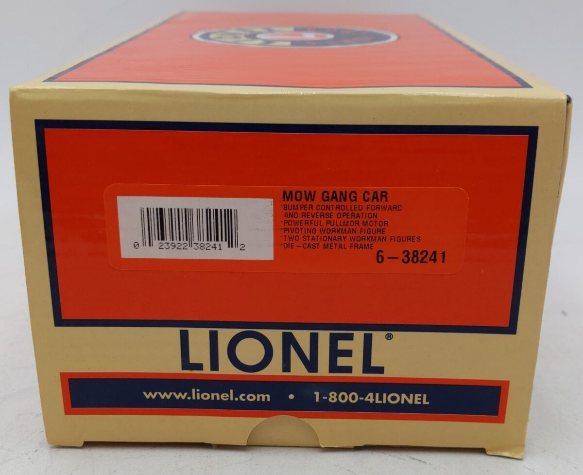 Lionel 6-38241 O Gauge MoW Gang Car