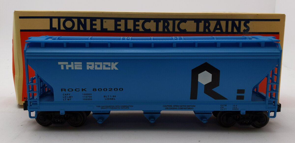 Lionel 6-17122 O Gauge Rock Island 3-Bay ACF Hopper #800200 LN/Box