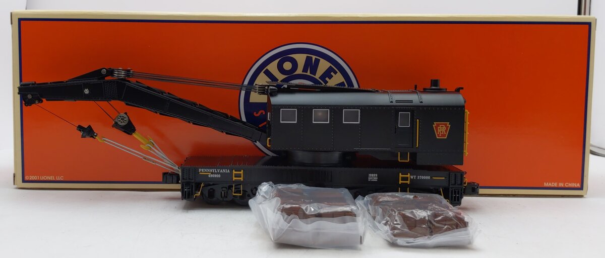 Lionel 6-19899 O Gauge Pennsylvania Railroad TMCC Operating Crane Car #490900 EX/Box