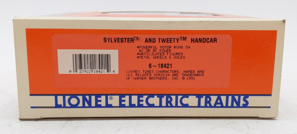 Lionel 6-18421 O Gauge Sylvester and Tweety Handcar LN/Box
