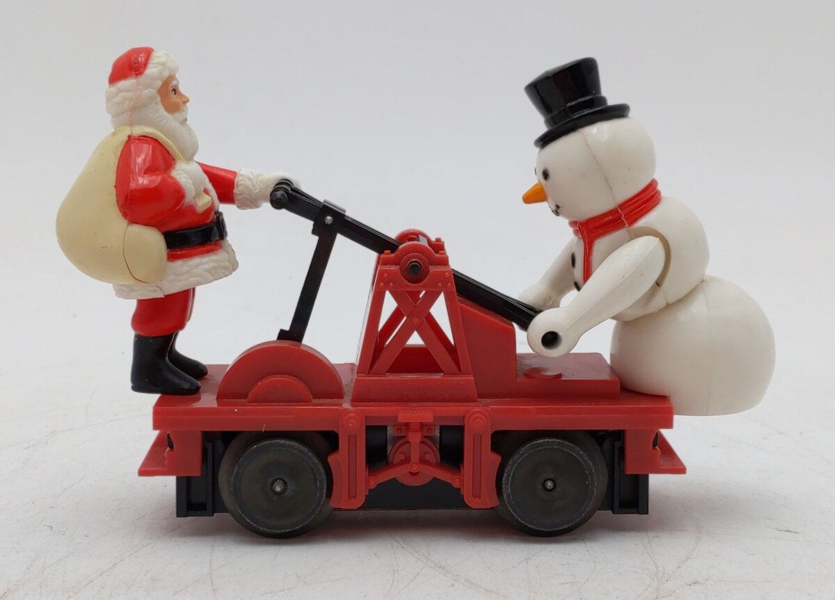 Lionel 6-18426 O Gauge Santa and Snowman Operating Handcar LN/Box
