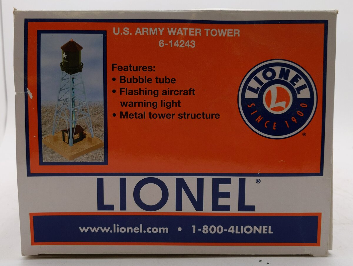 Lionel 6-14243 U.S. Army Water Tower w/Bubble Tube