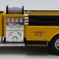 MTH 30-50035 O Scale RailKing Yellow Die-Cast Fire Truck