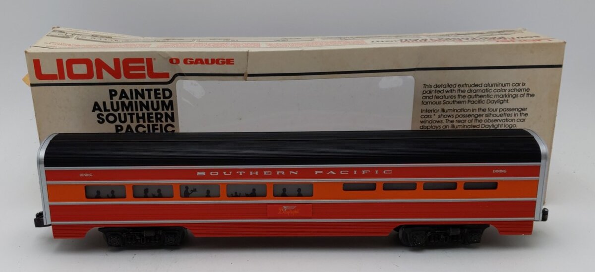 Lionel 6-7204 O Gauge Southern Pacific Daylight Aluminum Dining Car LN/Box