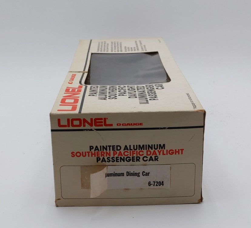 Lionel 6-7204 O Gauge Southern Pacific Daylight Aluminum Dining Car EX/Box