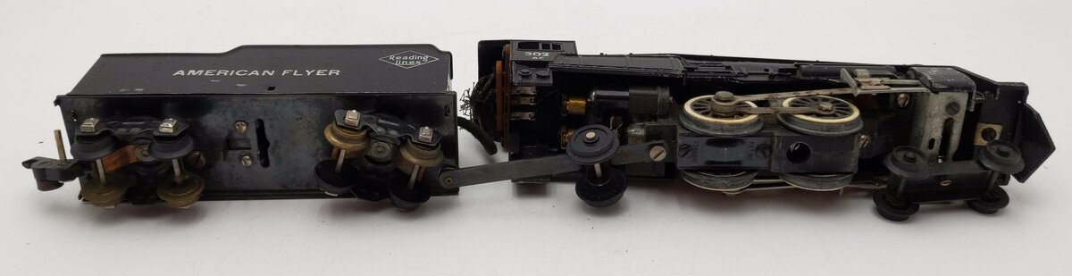 American Flyer 302 Vintage S Reading 4-4-2 Atlantic Steam Locomotive & Tender VG