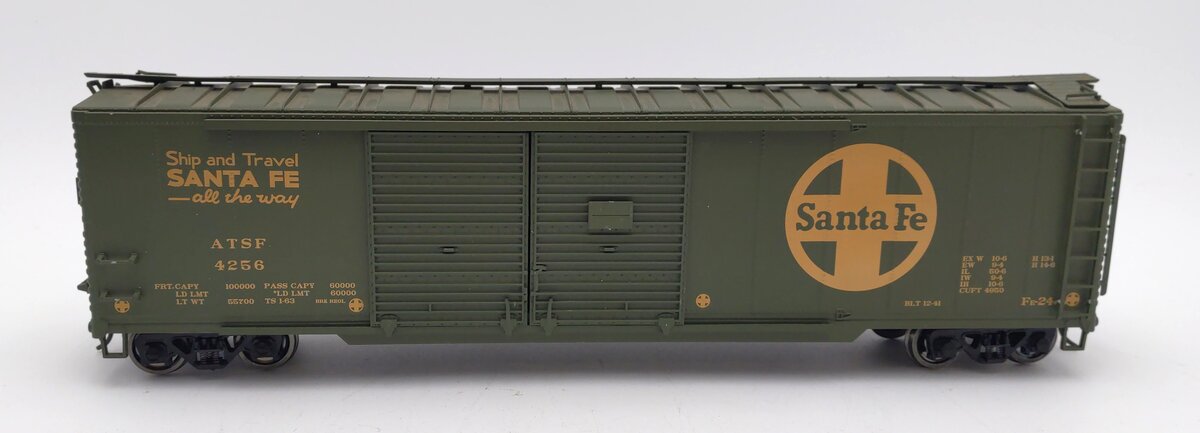 Pecos SB-0102-1 O Santa Fe Double Door Boxcar #4256 (2 Rail