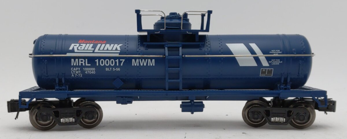 K-Line 6-22532 O Montana Rail Link One-Dome Tank Car #100017
