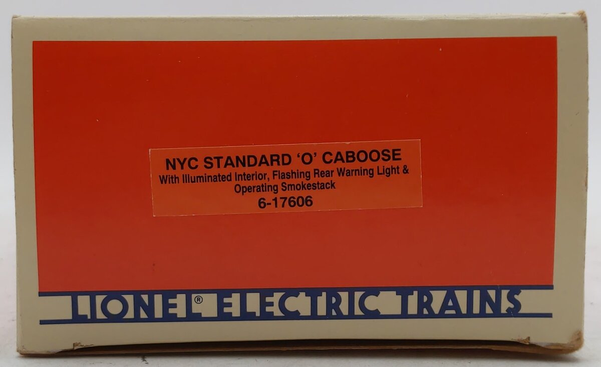 Lionel 6-17606 O Gauge New York Central Illuminated Caboose w/ Smoke LN/Box