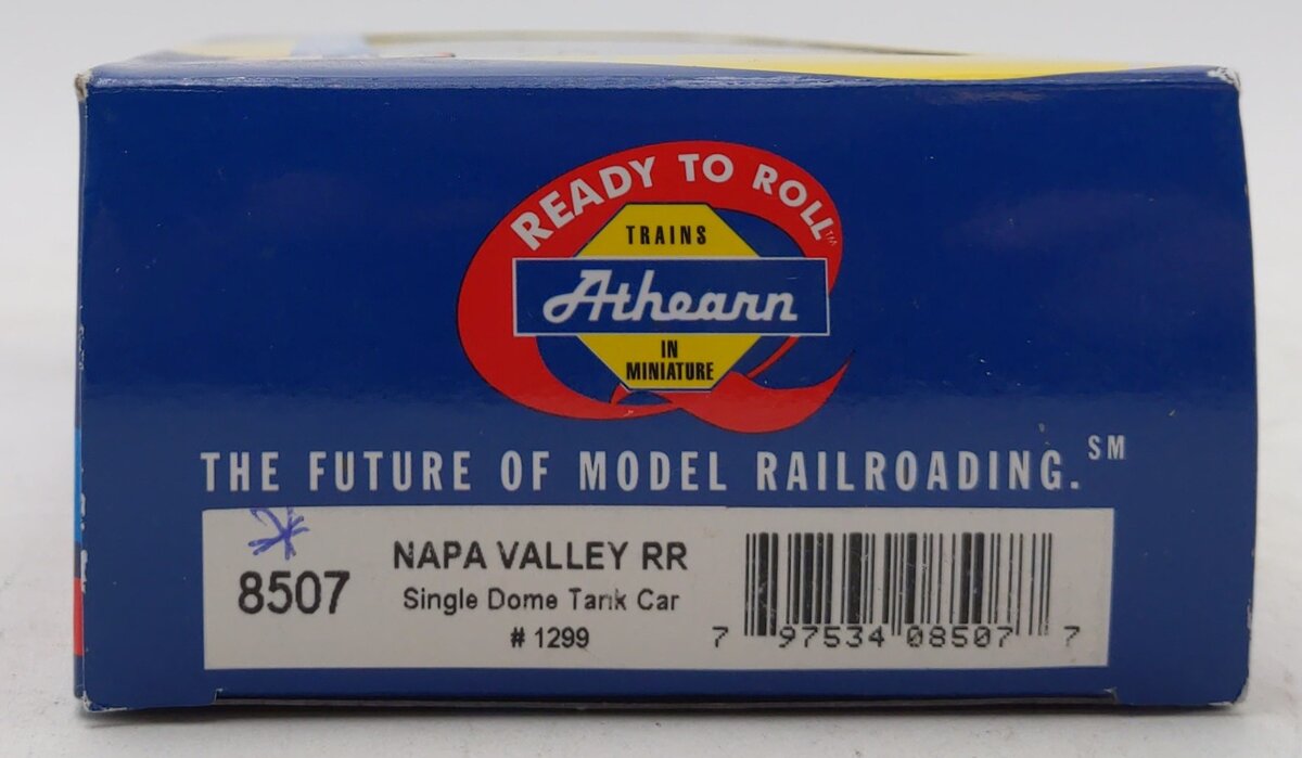 Athearn 8507 HO Scale Napa Valley Railroad Single-Dome Tank Car #1299 LN/Box