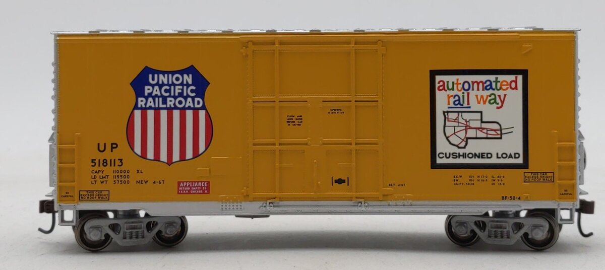 Athearn 76621 HO Scale Union Pacific RTR 40' High Cube Box # 518113