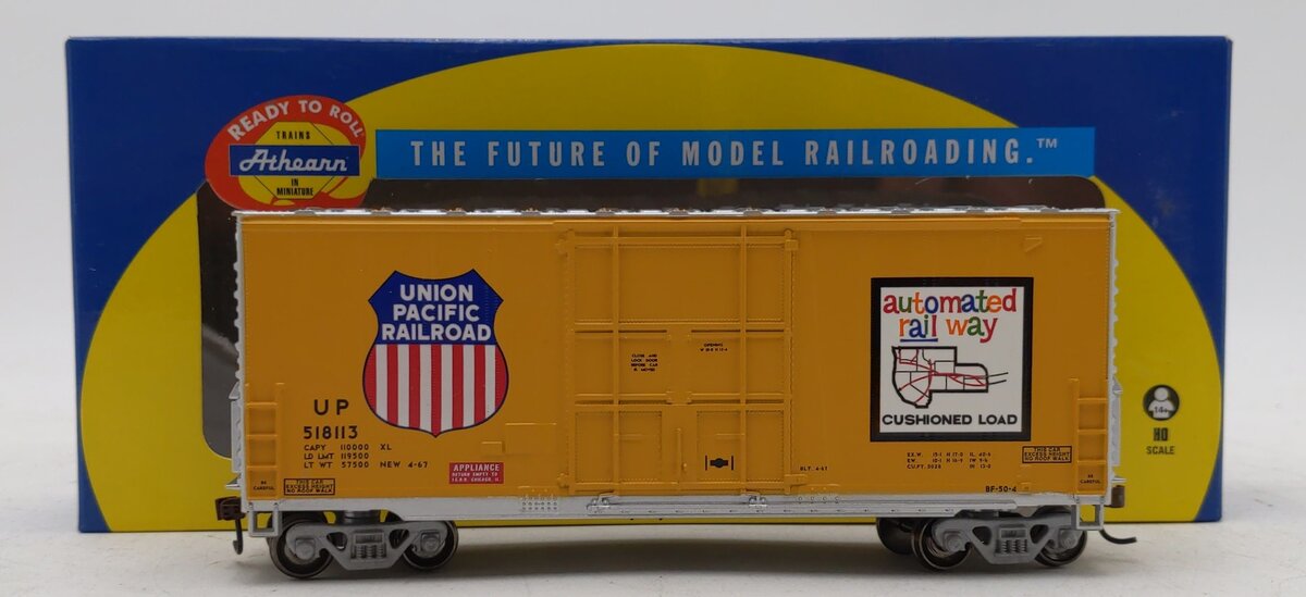 Athearn 76621 HO Scale Union Pacific RTR 40' High Cube Box # 518113