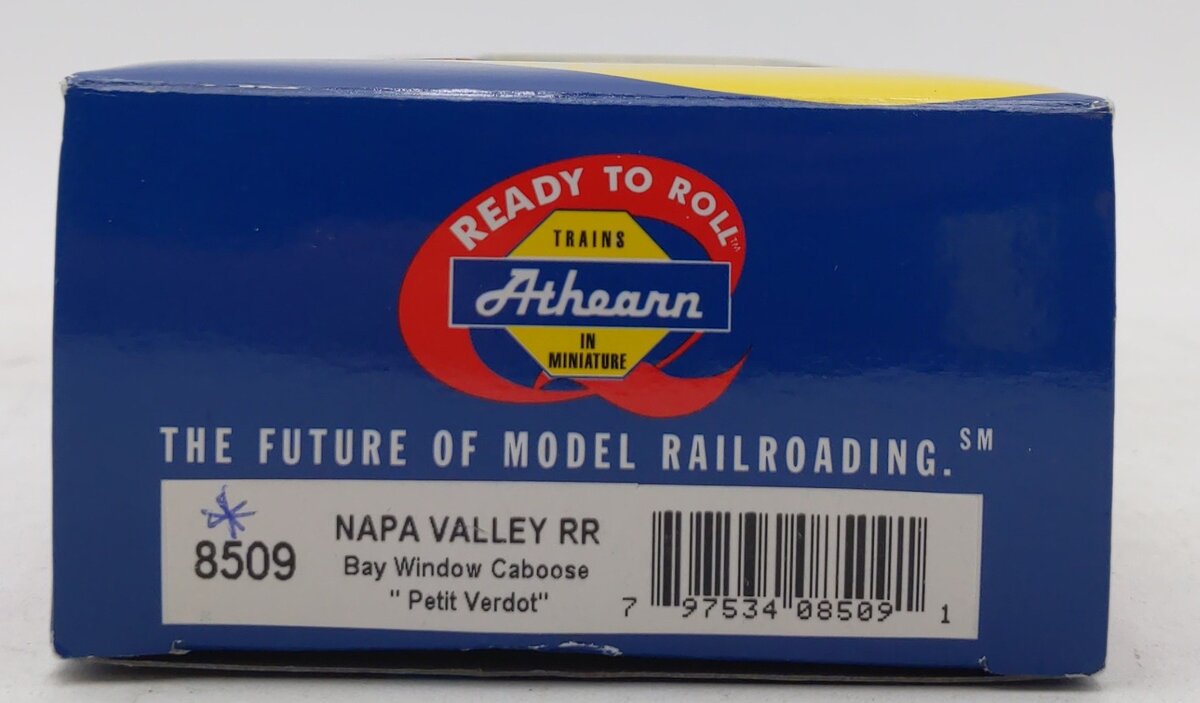 Athearn 8509 HO Napa Valley Wine Train "Petit Verdot" Bay Window Caboose LN/Box