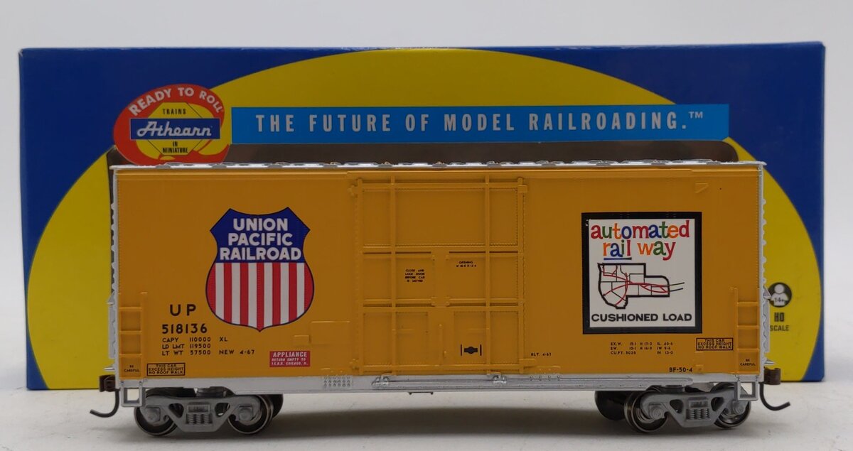 Athearn 76623 HO Union Pacific RTR 40'' High Cube Box #518136