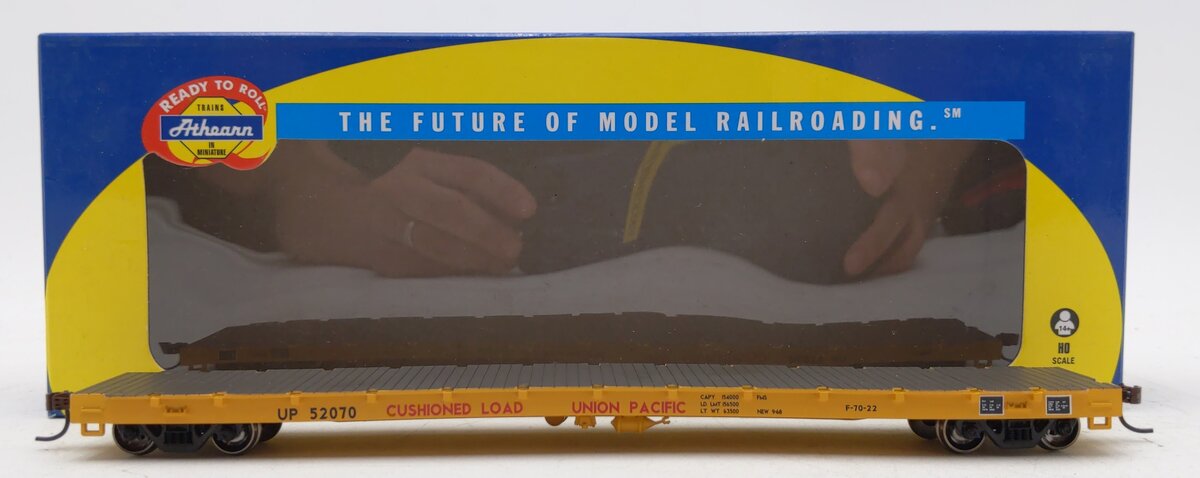 Athearn 97830 HO Scale Union Pacific 60' Flat Car #52070