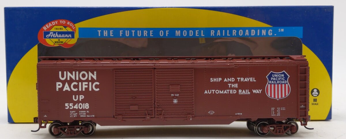 Athearn 98114 HO Union Pacific RTR 50' Double Door Box #554018