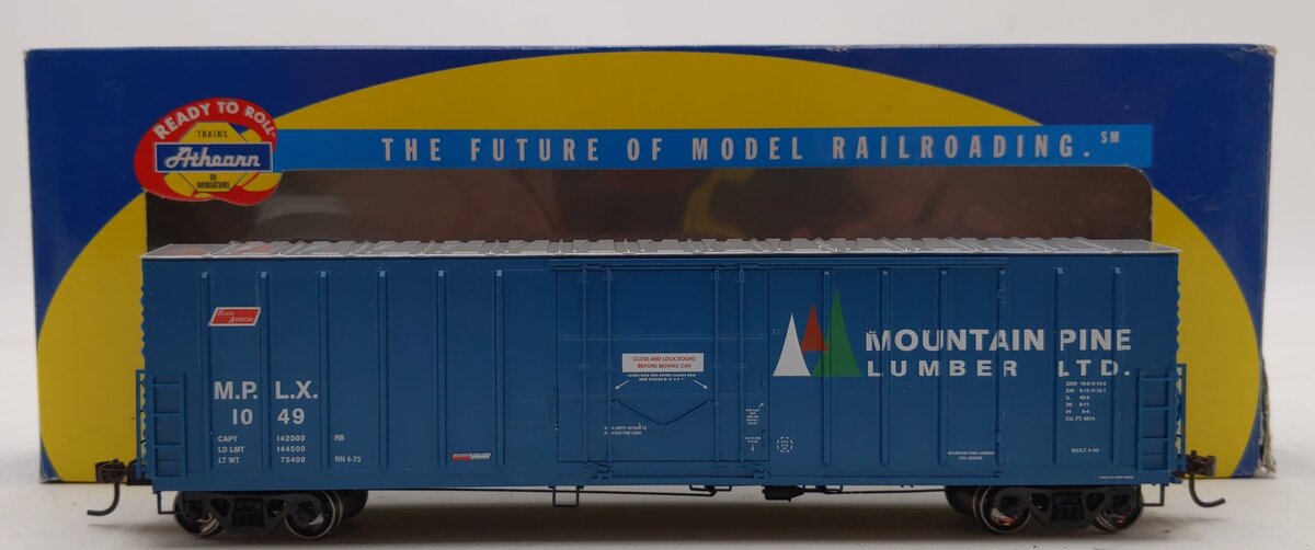 Athearn 88160 HO Mountain Pine Lumber NACC RTR 50' Box Car # 1049