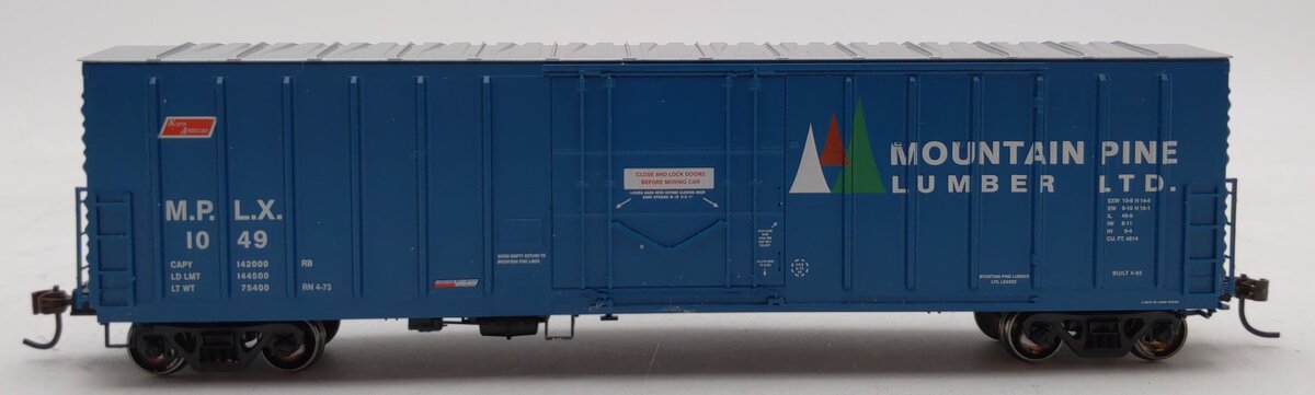 Athearn 88160 HO Mountain Pine Lumber NACC RTR 50' Box Car # 1049