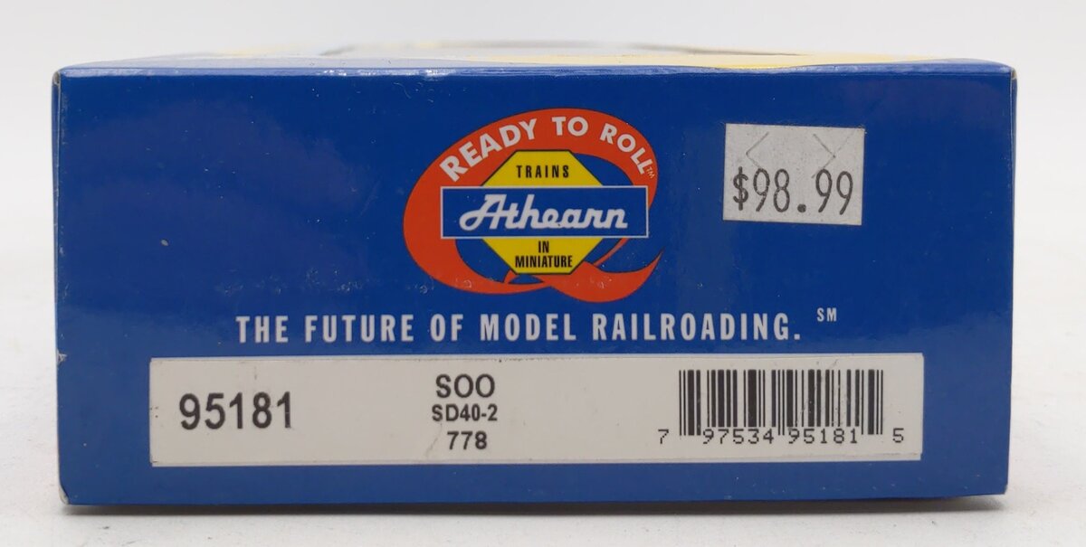 Athearn 95181 HO RTR SD40-2 w/81" Nose, SOO #778