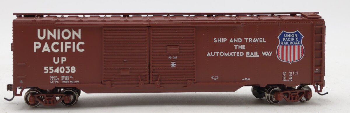 Athearn 98116 HO Scale Union Pacific 50' Dbl. Door Box Car #554038