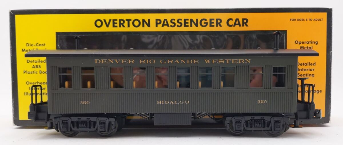 MTH 30-6406B O Gauge Denver & Rio Grande Overton Coach Car #350 LN/Box