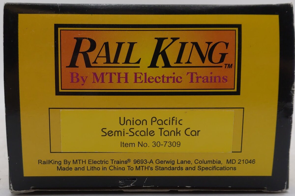 MTH 30-7309 O Gauge Union Pacific Single Dome Tank Car #69012 LN/Box