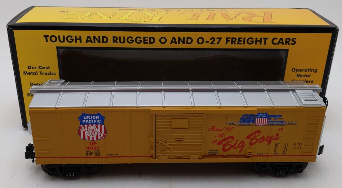 MTH 30-7420 O Gauge Union Pacific "Road Of The Big Boys" Boxcar #4031 LN/Box